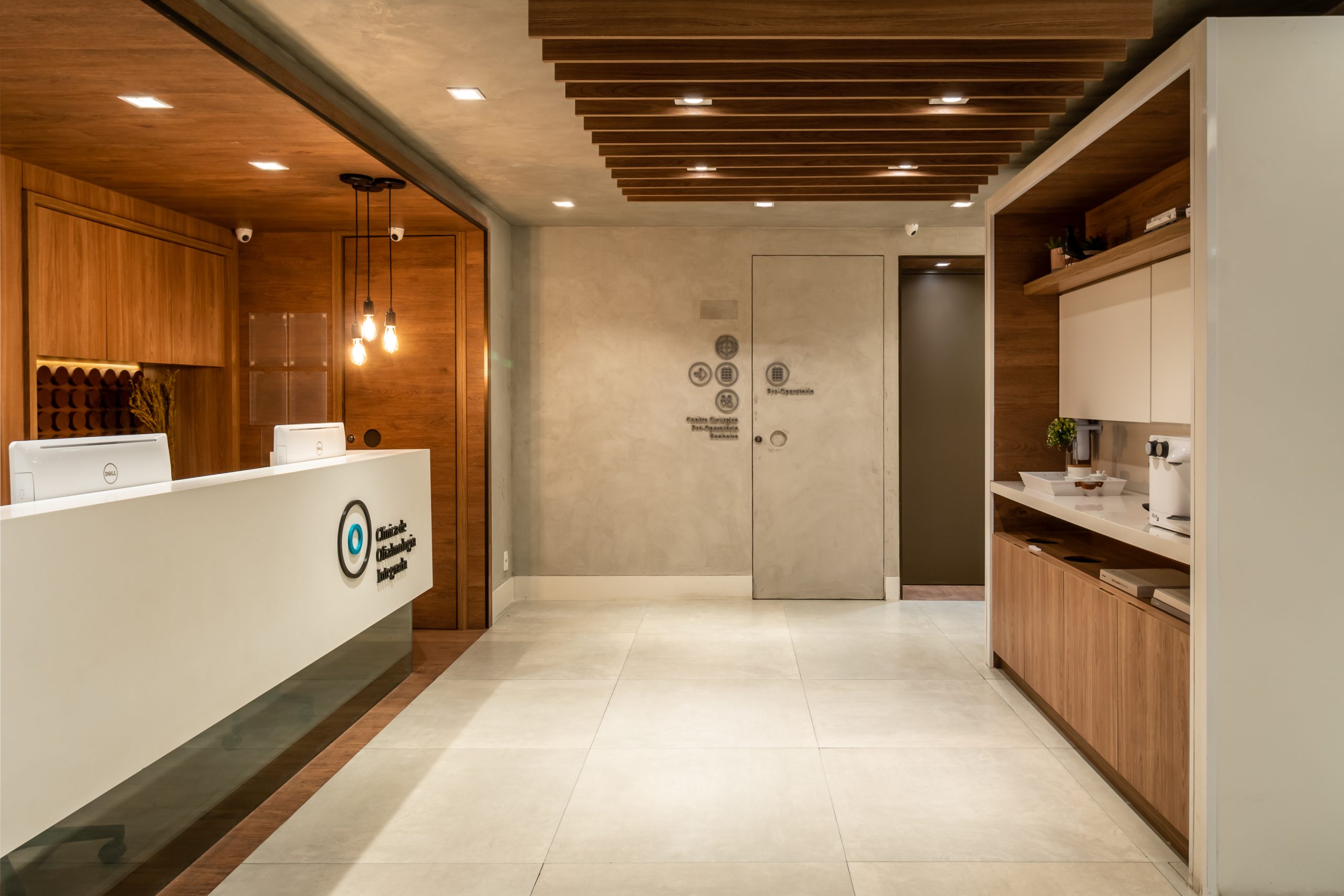 Recepção da Clinica de Oftalmologia Integrada no Rio de Janeiro